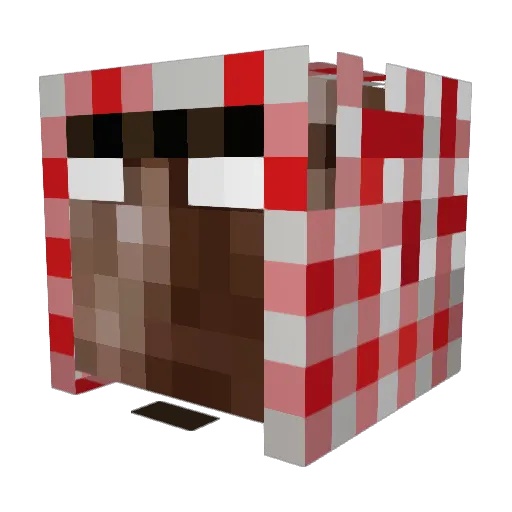 Maksutka42 Minecraft avatar head, 3D render
