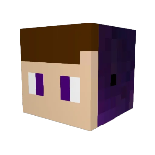 Makt_ Minecraft avatar head, 3D render