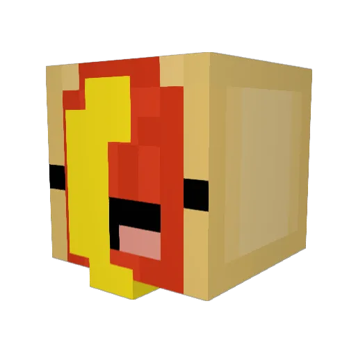 Makula28 Minecraft avatar head, 3D render