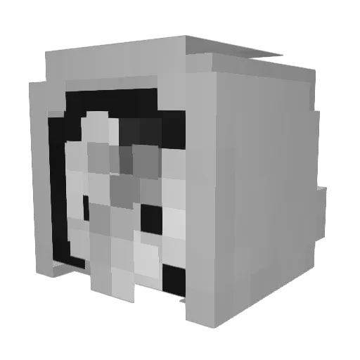 MakuraBX Minecraft avatar head, 3D render