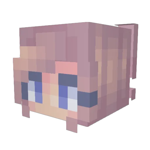 Makurii Minecraft avatar head, 3D render