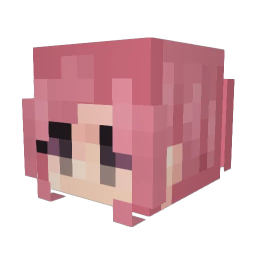 Makushev Minecraft avatar head, 3D render