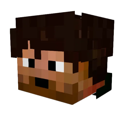 Makz88 Minecraft avatar head, 3D render