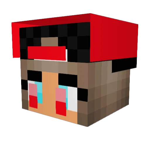 Makzzimi Minecraft avatar head, 3D render