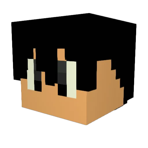 Mal1130 Minecraft avatar head, 3D render