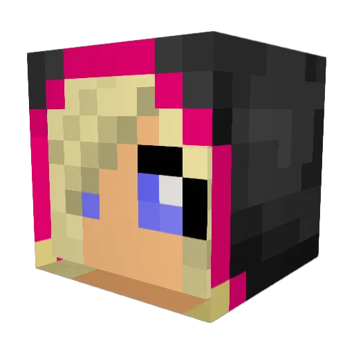 MalMal0523 Minecraft avatar head, 3D render