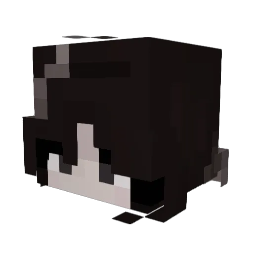 MalRay Minecraft avatar head, 3D render
