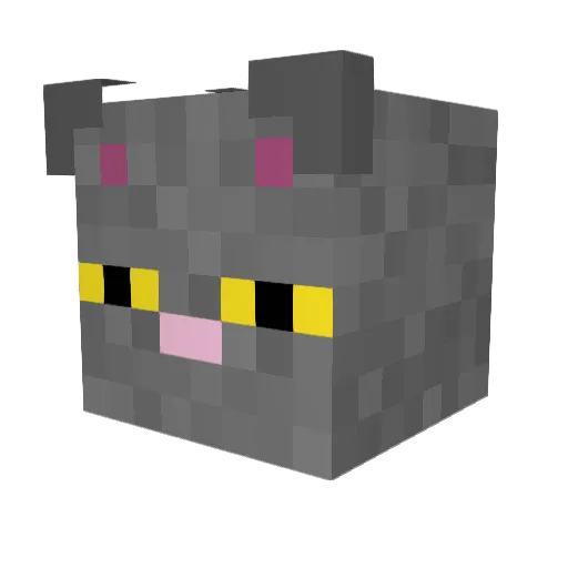 Mal_007 Minecraft avatar head, 3D render
