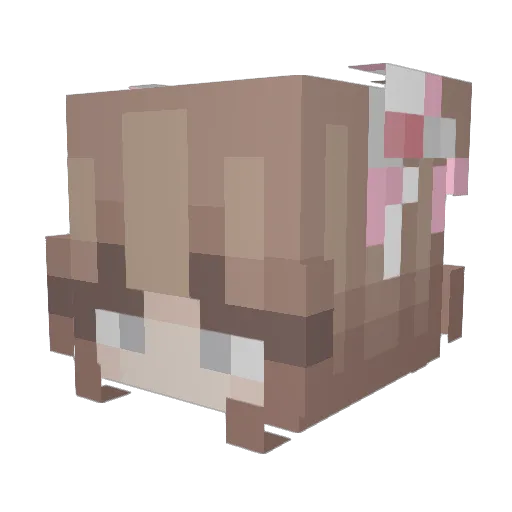 Mal_dLMElh Minecraft avatar head, 3D render