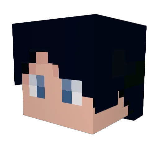 Mala_Monster Minecraft avatar head, 3D render