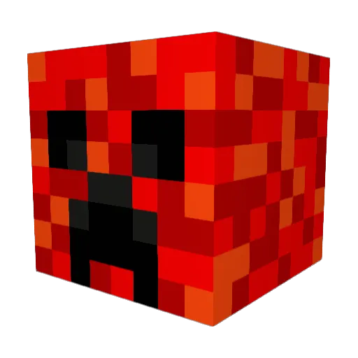 Malabarus Minecraft avatar head, 3D render