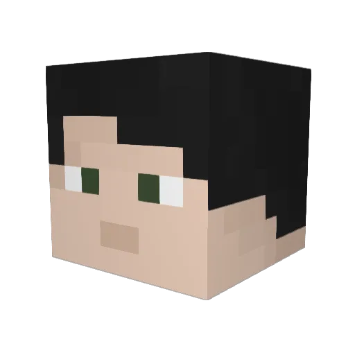 Malacan132 Minecraft avatar head, 3D render
