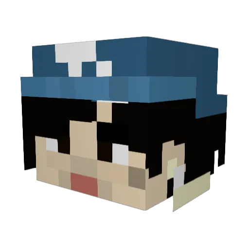 Malachai2303 Minecraft avatar head, 3D render