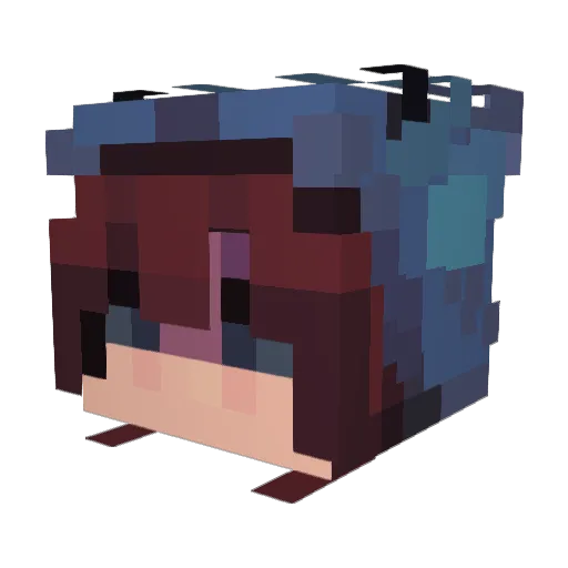 MalachiteJ Minecraft avatar head, 3D render