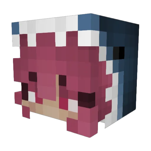 MalachiteMZM Minecraft avatar head, 3D render