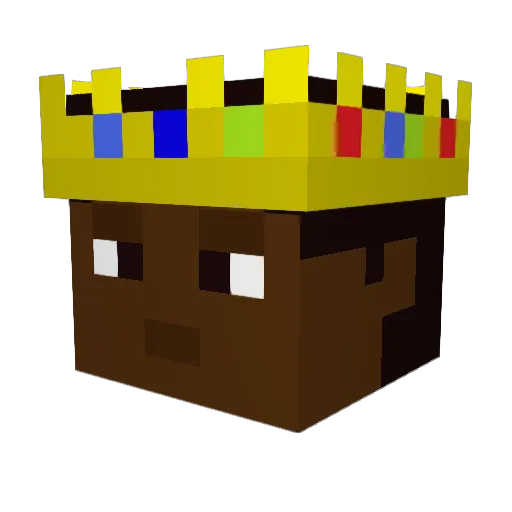 Malachite_Live Minecraft avatar head, 3D render
