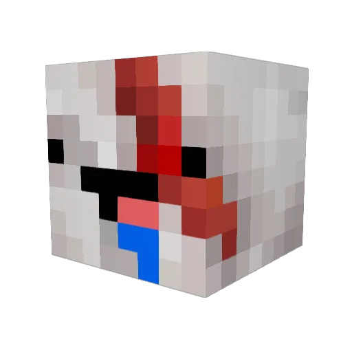 Malachori Minecraft avatar head, 3D render