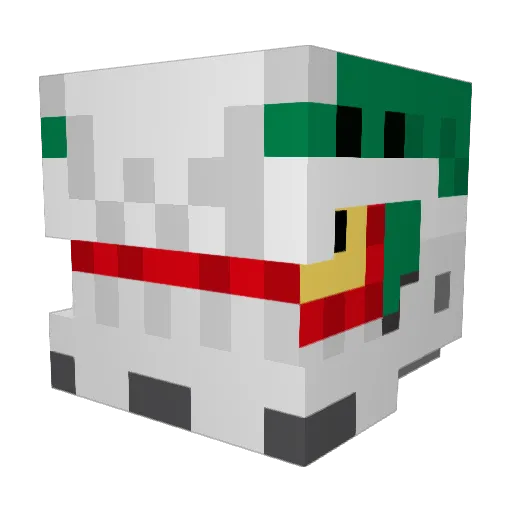Maladaptiv33 Minecraft avatar head, 3D render