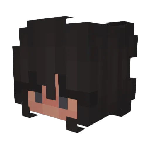 Maladroite_ Minecraft avatar head, 3D render