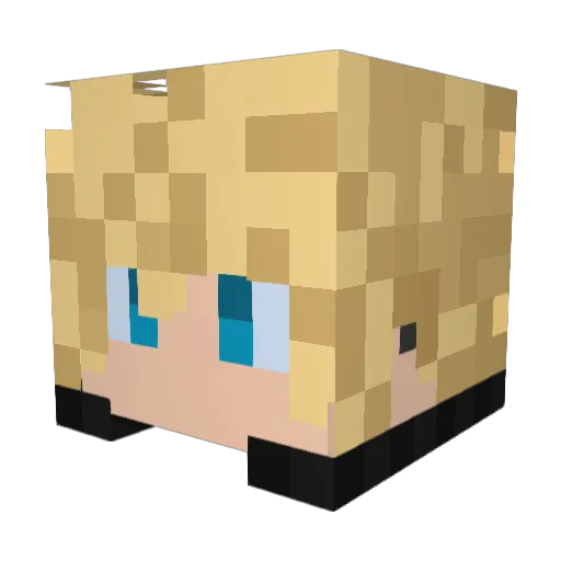 Malagant85 Minecraft avatar head, 3D render