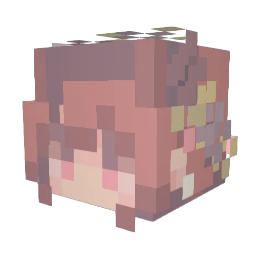 MalaiseMads Minecraft avatar head, 3D render