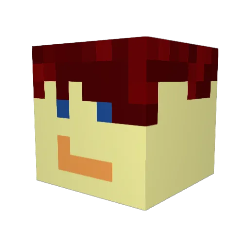 Malakim93 Minecraft avatar head, 3D render
