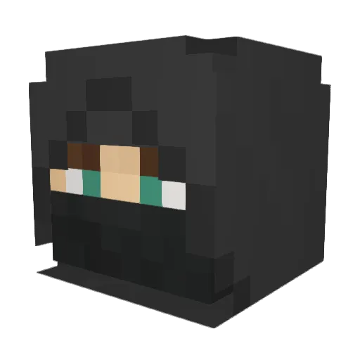Malam0_ Minecraft avatar head, 3D render