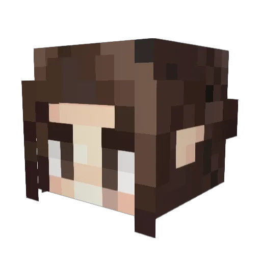 Malaneth Minecraft avatar head, 3D render