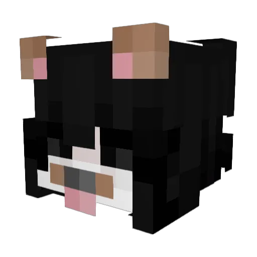 MalangKU Minecraft avatar head, 3D render