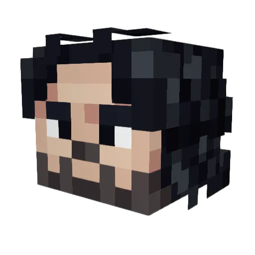 MalarComb315 Minecraft avatar head, 3D render