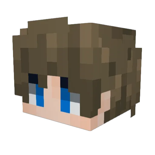 Malarchy Minecraft avatar head, 3D render
