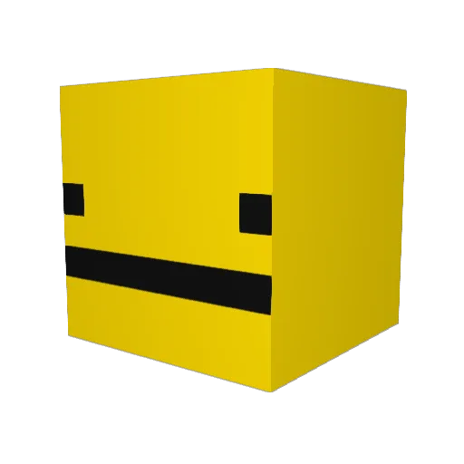MalardoMiso Minecraft avatar head, 3D render