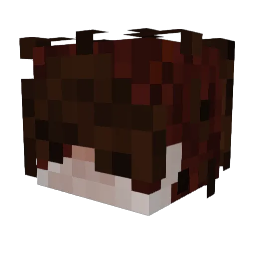 Malarji Minecraft avatar head, 3D render