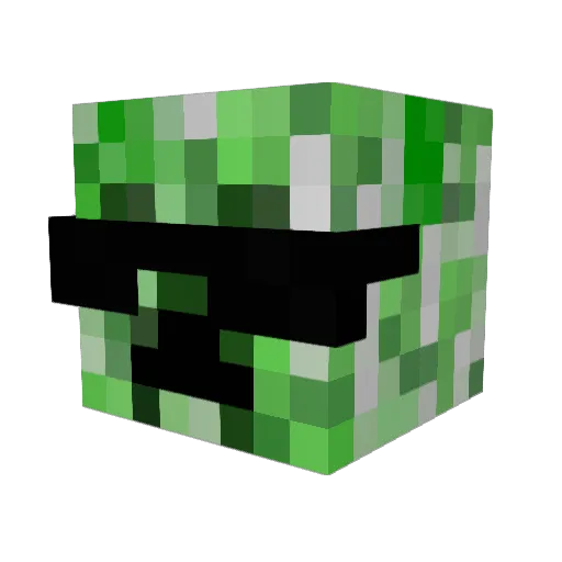 Malarki10 Minecraft avatar head, 3D render