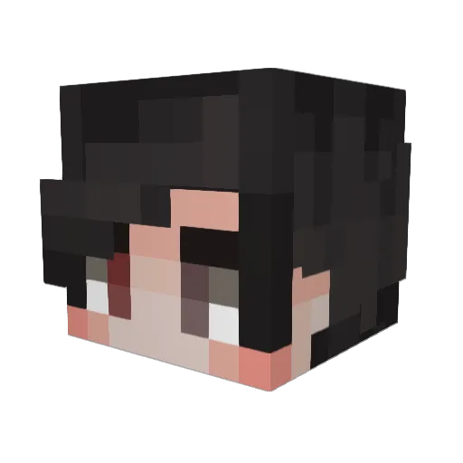 Malasada25 Minecraft avatar head, 3D render