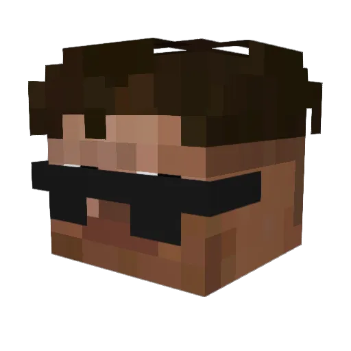 MalayaXuxetumare Minecraft avatar head, 3D render