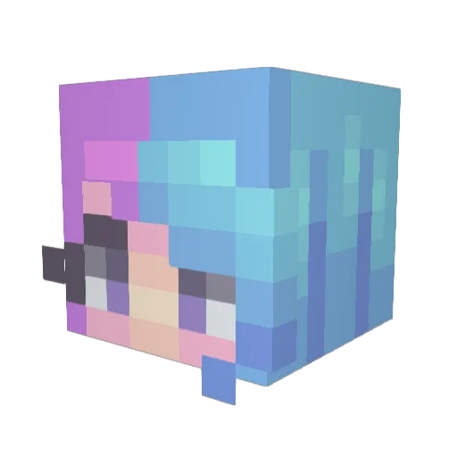 Malazer99 Minecraft avatar head, 3D render