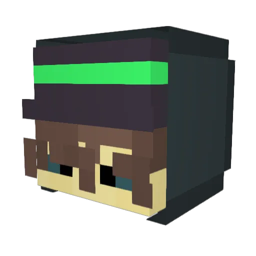 Malbert170 Minecraft avatar head, 3D render