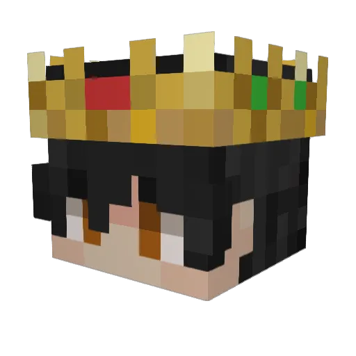Malborito Minecraft avatar head, 3D render