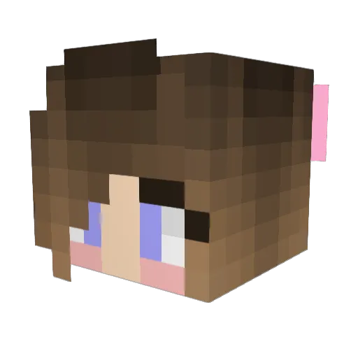 Malcer7 Minecraft avatar head, 3D render