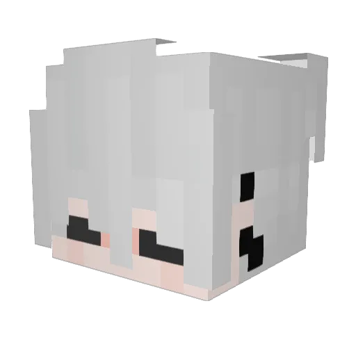 Malchor2k Minecraft avatar head, 3D render