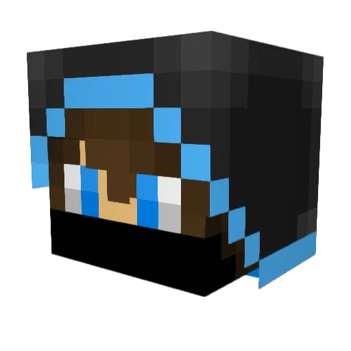Malcolm0121 Minecraft avatar head, 3D render