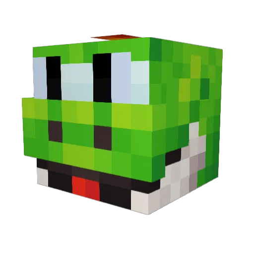 Malcolm15 Minecraft avatar head, 3D render