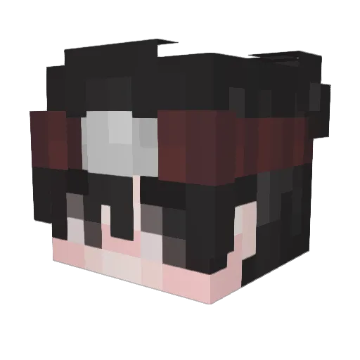 Malcolm76 Minecraft avatar head, 3D render