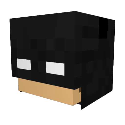 MalcolmX09 Minecraft avatar head, 3D render