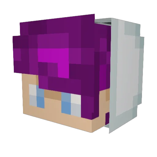 Maldado Minecraft avatar head, 3D render