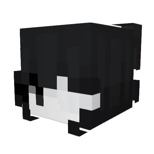 Maldecida Minecraft avatar head, 3D render