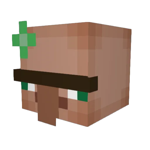 Maldemann Minecraft avatar head, 3D render