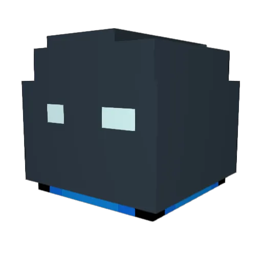 Maldinc Minecraft avatar head, 3D render