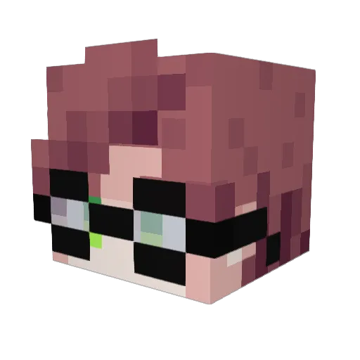 Maldozzzz Minecraft avatar head, 3D render